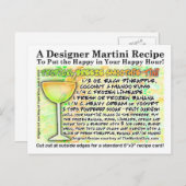 トロピカルブリーズスムージーMartiniレシピはがき ポストカード (正面/裏面)