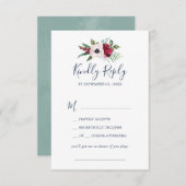 トロピカルブリーズソングリクエストRSVPカード 出欠カード (正面/裏面)