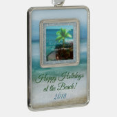 トロピカルブリーズハッピーホリデービーチ! シルバープレートフレームオーナメント (右)
