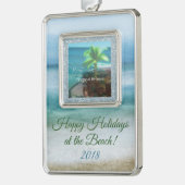 トロピカルブリーズハッピーホリデービーチ! シルバープレートフレームオーナメント (左)
