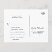 トロピカルブリーズメニュー選択RSVPポストカード インビテーションポストカード (裏面)