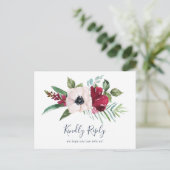 トロピカルブリーズメニュー選択RSVPポストカード インビテーションポストカード (スタンド正面)