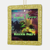 トロピカルブリーズリリース数々のパーティー色 セラミックオーナメント (左)