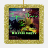 トロピカルブリーズリリース数々のパーティー色 セラミックオーナメント (裏面)