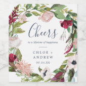 トロピカルブリーズ応援結婚ズワインラベル ワインラベル (シングルラベル)