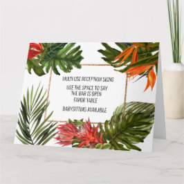 トロピカルブリーズ数々の使用ウェディングレセプションシンボルや象徴 カード