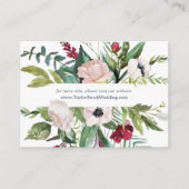 トロピカルブリーズ結婚のウェブサイト エンクロージャーカード (正面)