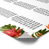 トロピカルブリーズ結婚ボタニカル座席表 ポスター (角)