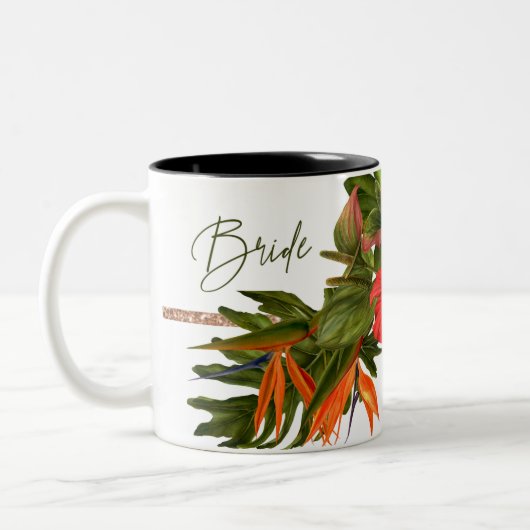 トロピカルブリーズ結婚メモリバラ金ゴールドブライドMag ツートーンマグカップ (左)