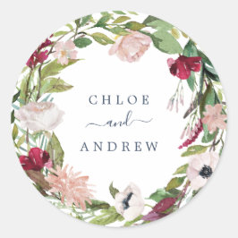 トロピカルブリーズ結婚リース封筒用シール ラウンドシール