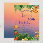 トロピカルブリーズ 招待状 (正面/裏面)