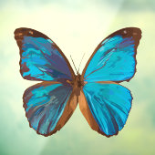 トロピカルブルーとターコイズジェムカラーバタフライ ウィンドウサイン (シート3)