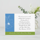 トロピカルブルーアンドグリーン結婚式招待状 招待状 (スタンド正面)