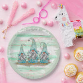 トロピカルブルーウォーターカラービーチ格言 ペーパープレート (パーティー)