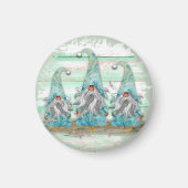 トロピカルブルーウォーターカラービーチ格言 マグネット (正面)