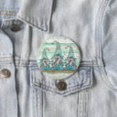 トロピカルブルーウォーターカラービーチ格言 缶バッジ (インサイチュ)