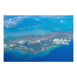 トロピカルブルーカリブのとアイランド フォトプリント           