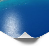 トロピカルブルーカリブのとアイランド フォトプリント            (角)