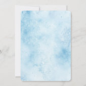 トロピカルブルーグリッツグリッター金ゴールドパームツリーズ 招待状 (裏面)