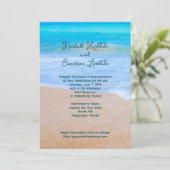 トロピカルブルーシー結婚式招待状とRSVP 招待状 (スタンド正面)