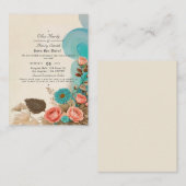 トロピカルブルース&グリーンエコビーチ保存日 ノートカード (正面/裏面)