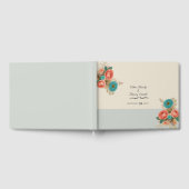 トロピカルブルース&グリーンエコフレンドリービーチ結婚式 ゲストブック (全面)