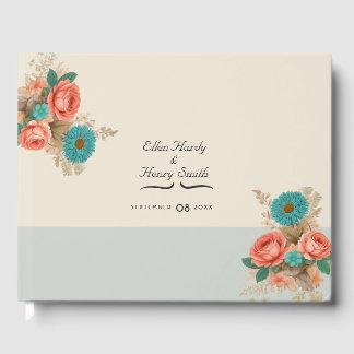 トロピカルブルース&グリーンエコフレンドリービーチ結婚式 ゲストブック