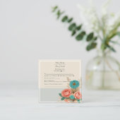トロピカルブルース&グリーンエコフレンドリービーチRSVP エンクロージャーカード (スタンド正面)
