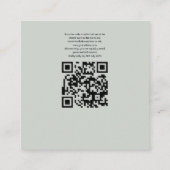 トロピカルブルース&グリーンエコフレンドリービーチRSVP エンクロージャーカード (裏面)