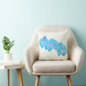 トロピカルブルーティール（緑がかった色）の水の色のオーキ絵画ッド クッション (椅子)