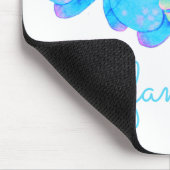 トロピカルブルーティール（緑がかった色）の水の色のオーキ絵画ッド マウスパッド (コーナー)