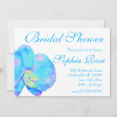 トロピカルブルーティール(緑がかった色)の水の色のオーキ絵画ッド 招待状 (正面)