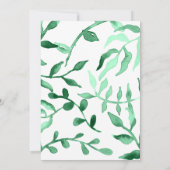 トロピカルブルーハイビスカスフラワーズ結婚式招待状 招待状 (裏面)