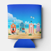 トロピカルブルービーチスカイアンドサンドファミリー名 缶クーラー (裏面)