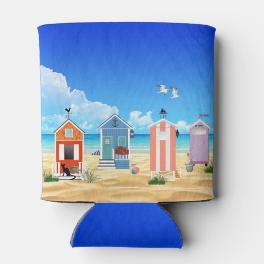 トロピカルブルービーチスカイアンドサンドファミリー名 缶クーラー (裏面)