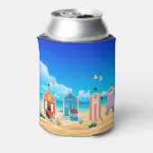 トロピカルブルービーチスカイアンドサンドファミリー名 缶クーラー (缶裏面)