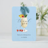 トロピカルブルーピナコラダカクテルパーティー サンキューカード (スタンド正面)