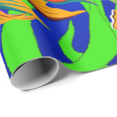 トロピカルブルーフィッシュヘブン疑問に思水中 ラッピングペーパー (ロールコーナー)