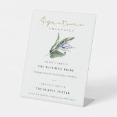 トロピカルブルーフローラシグネチャードリンクカクテル 台座サイン (正面)