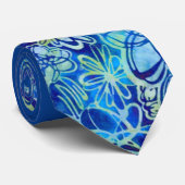 トロピカルブルーフローラネックタイ ネクタイ (ロール)