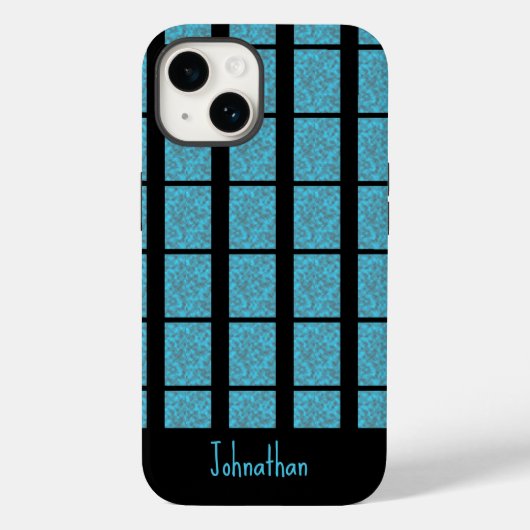 トロピカルブルーモダンスプラッシュグレー Case-Mate iPhoneケース (裏面)
