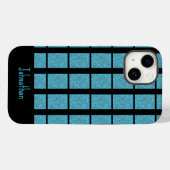 トロピカルブルーモダンスプラッシュグレー Case-Mate iPhoneケース (裏面 (横))