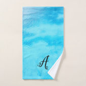 トロピカルブルー水浴タオルセット バスタオルセット (ハンドタオル)