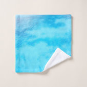 トロピカルブルー水浴タオルセット バスタオルセット (ウォッシュタオル)