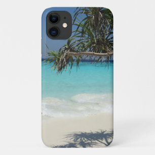トロピカルブルー海ビーチシーン写真 iPhone 11 ケース