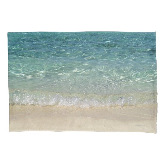 トロピカルブルー海水 枕カバー (正面)