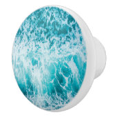 トロピカルブルー海波 セラミックノブ (右)