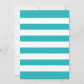 トロピカルブルー金ゴールドパイナップル男の赤ちゃんシャワールアウ（ハワイ式宴会） 招待状 (裏面)