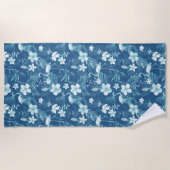 トロピカルブルー ビーチタオル (正面)