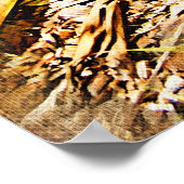 トロピカルブロムリアド – 庭を歩く ポスター (角)